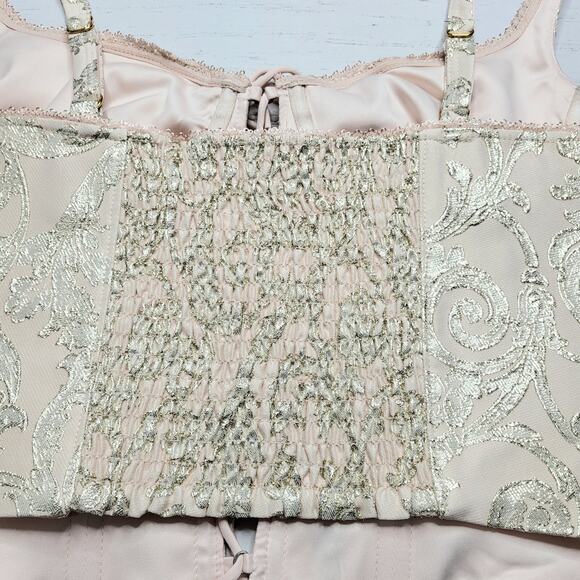 Rumored Cream Lace-Up Crop Top - Picture 6 of 10